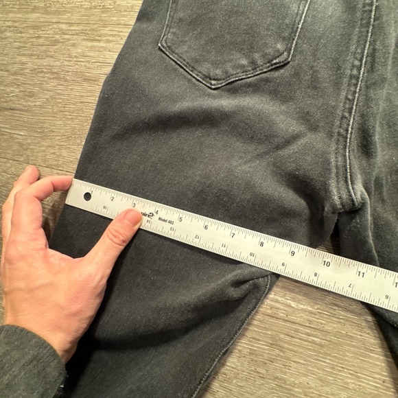 Good American Jeans Womens 12 / 31 Black Denim Organic Cotton Lounge 29x26 Adult - Picture 9 of 11